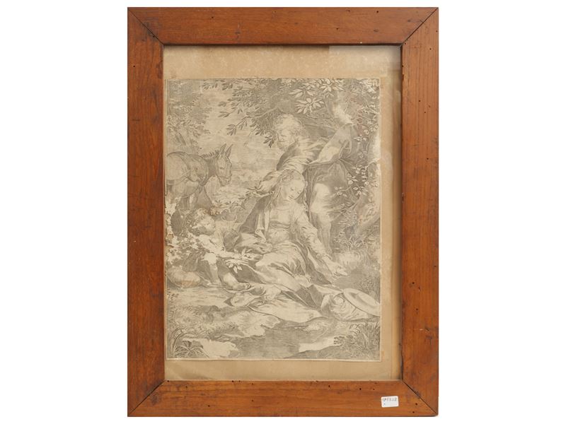 Riposo Durante la Fuga in Egitto, da Federico Barocci