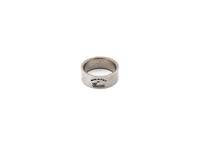 Gucci, Anello da uomo in argento 925, misura 24, g 12.5