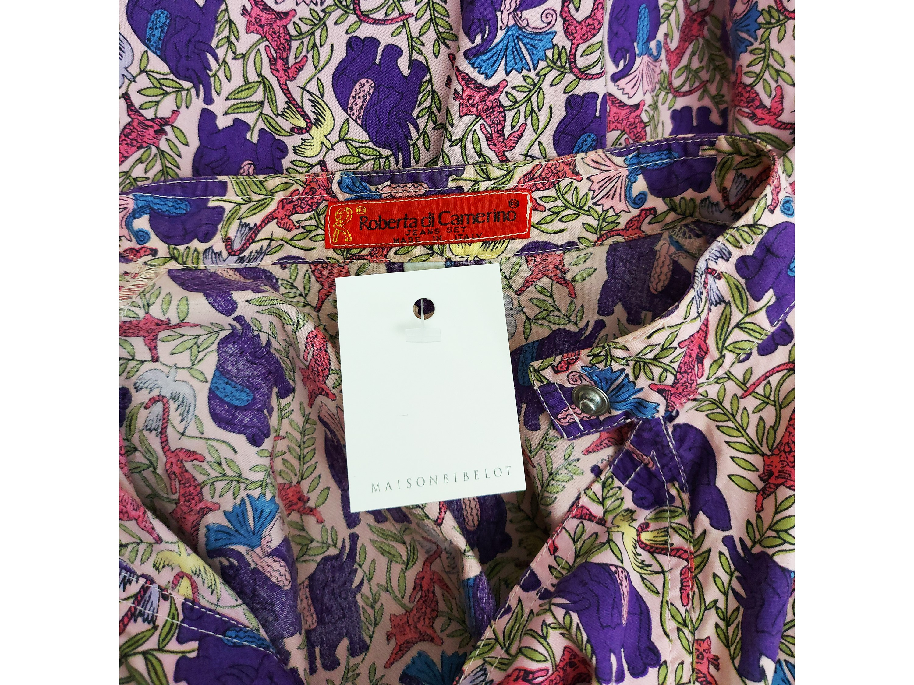 Roberta di Camerino Jeans set – Tunica in cotone fantasia