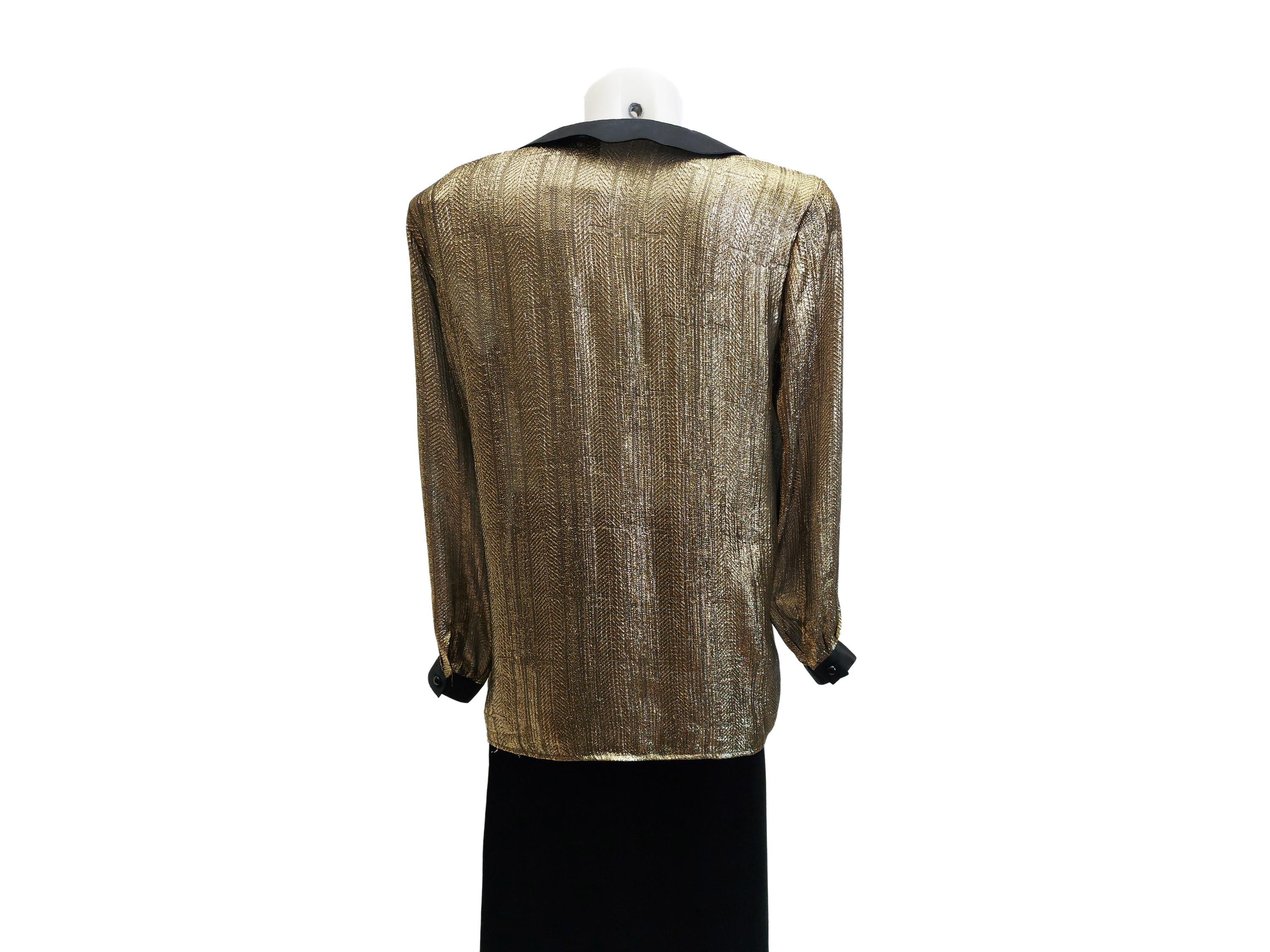 Mani - Camicia in lamé oro