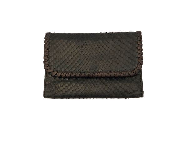 Ermanno Daelli - Black python wallet