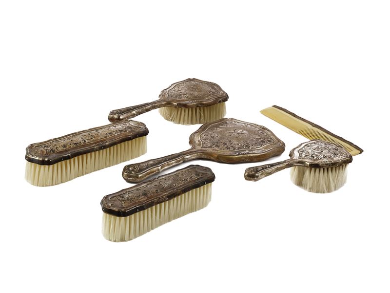 Set da toilette in argento
