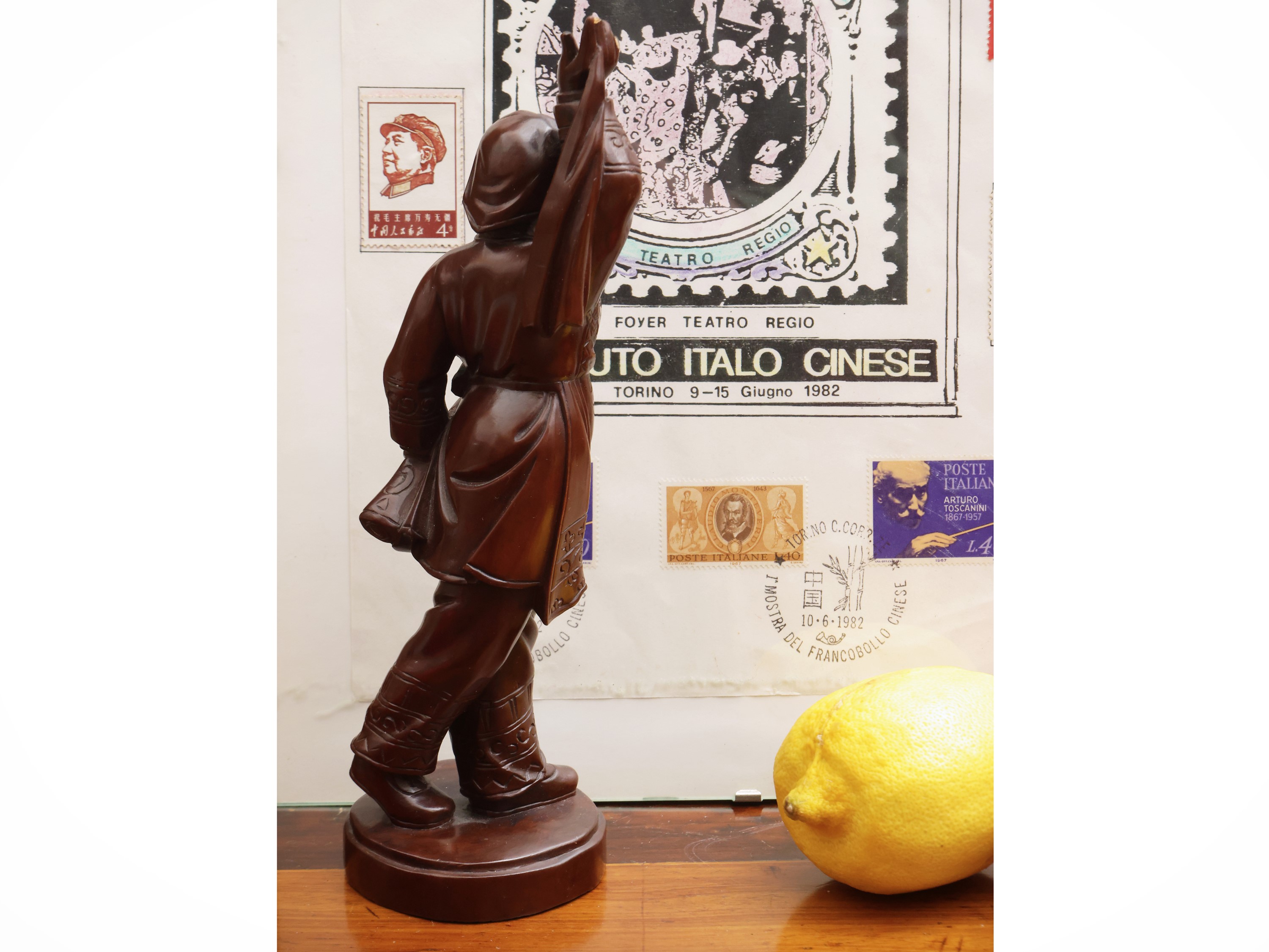 Scultore cinese, Figura in legno scolpito, periodo Mao (ca. 1950–1970)
