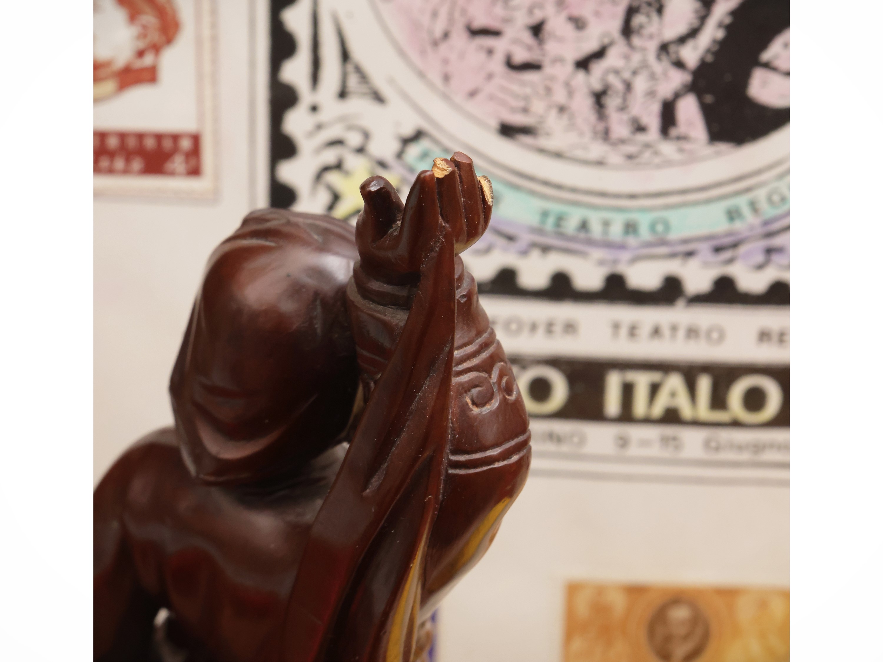 Scultore cinese, Figura in legno scolpito, periodo Mao (ca. 1950–1970)