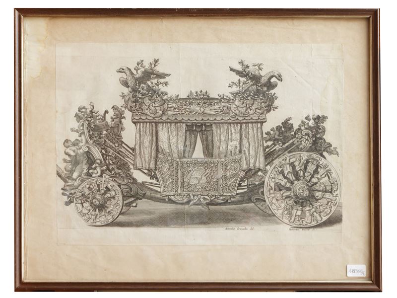 Filippo Passarini, Carrozze (insieme di due acqueforti)