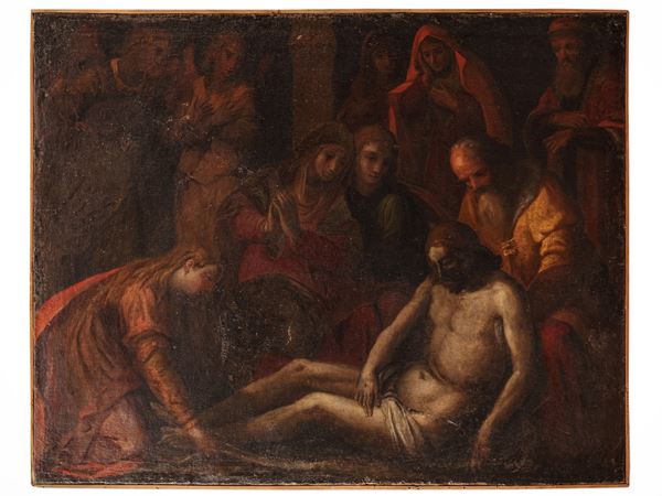 Scuola senese del XVII secolo - Deposition from the cross