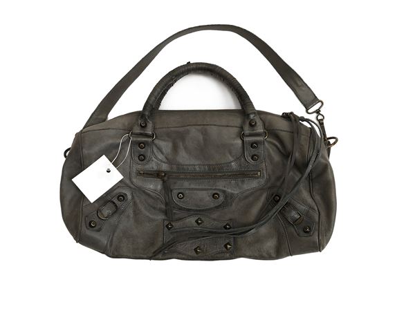 Balenciaga - Le City bag in gray lambskin