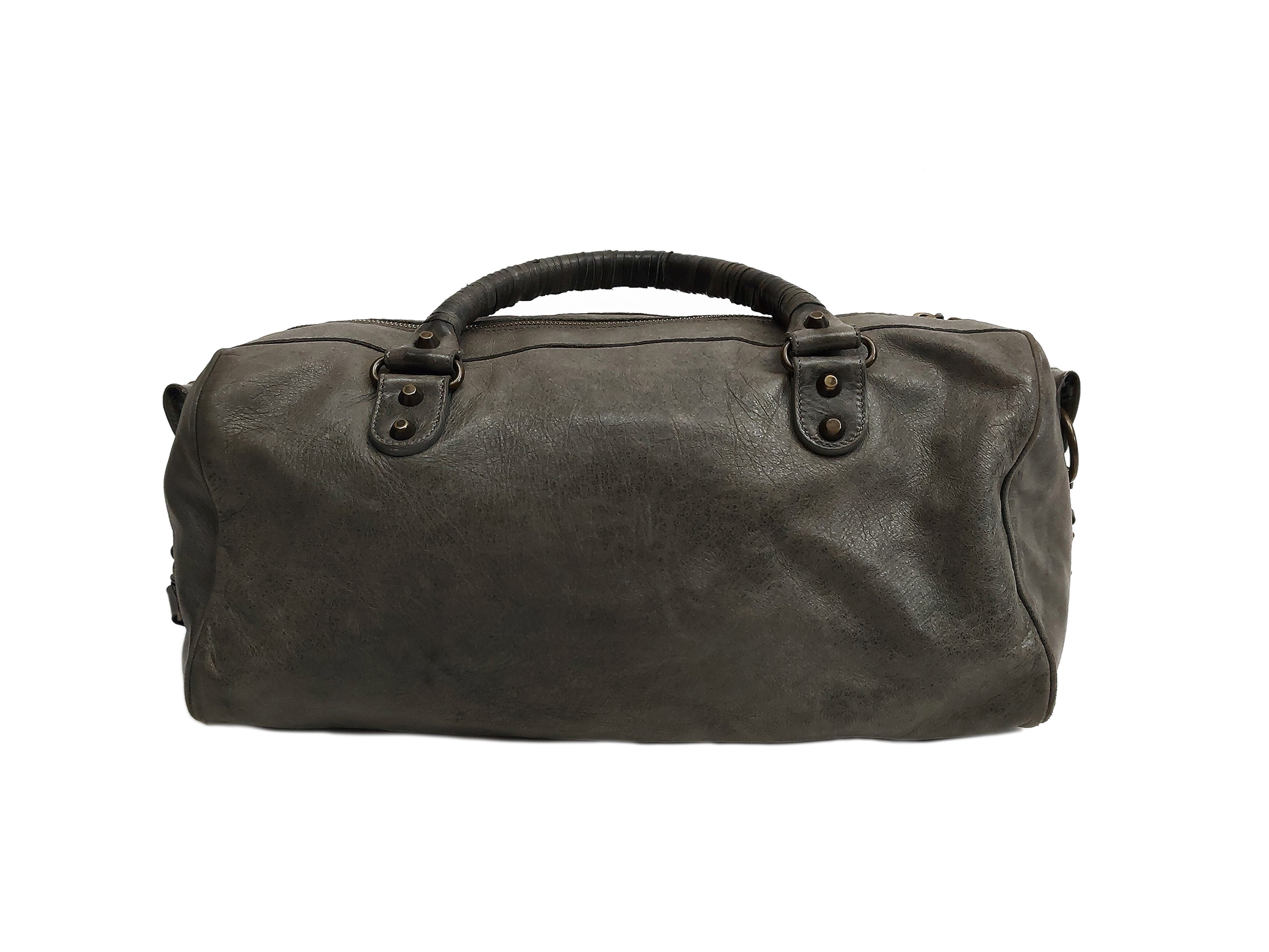 Balenciaga - Borsa Le City in pelle di agnello grigia