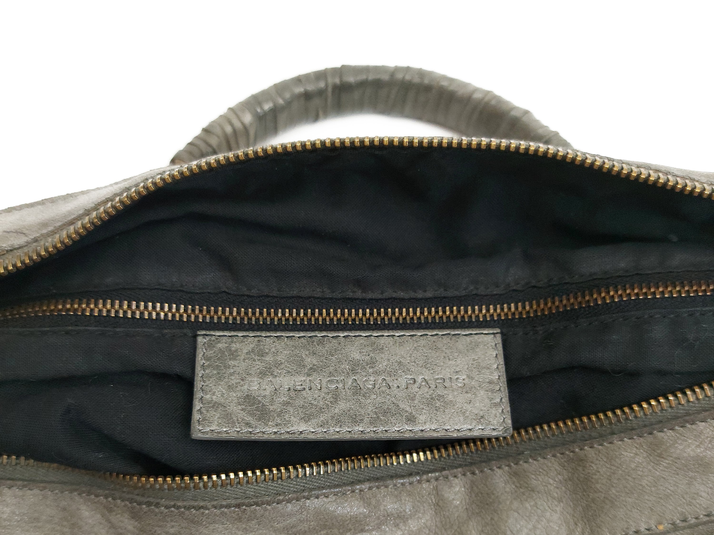 Balenciaga - Borsa Le City in pelle di agnello grigia