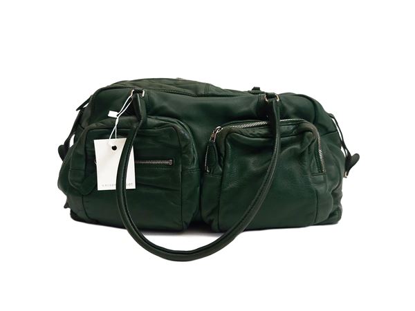 Balenciaga - Le City bag in green lambskin