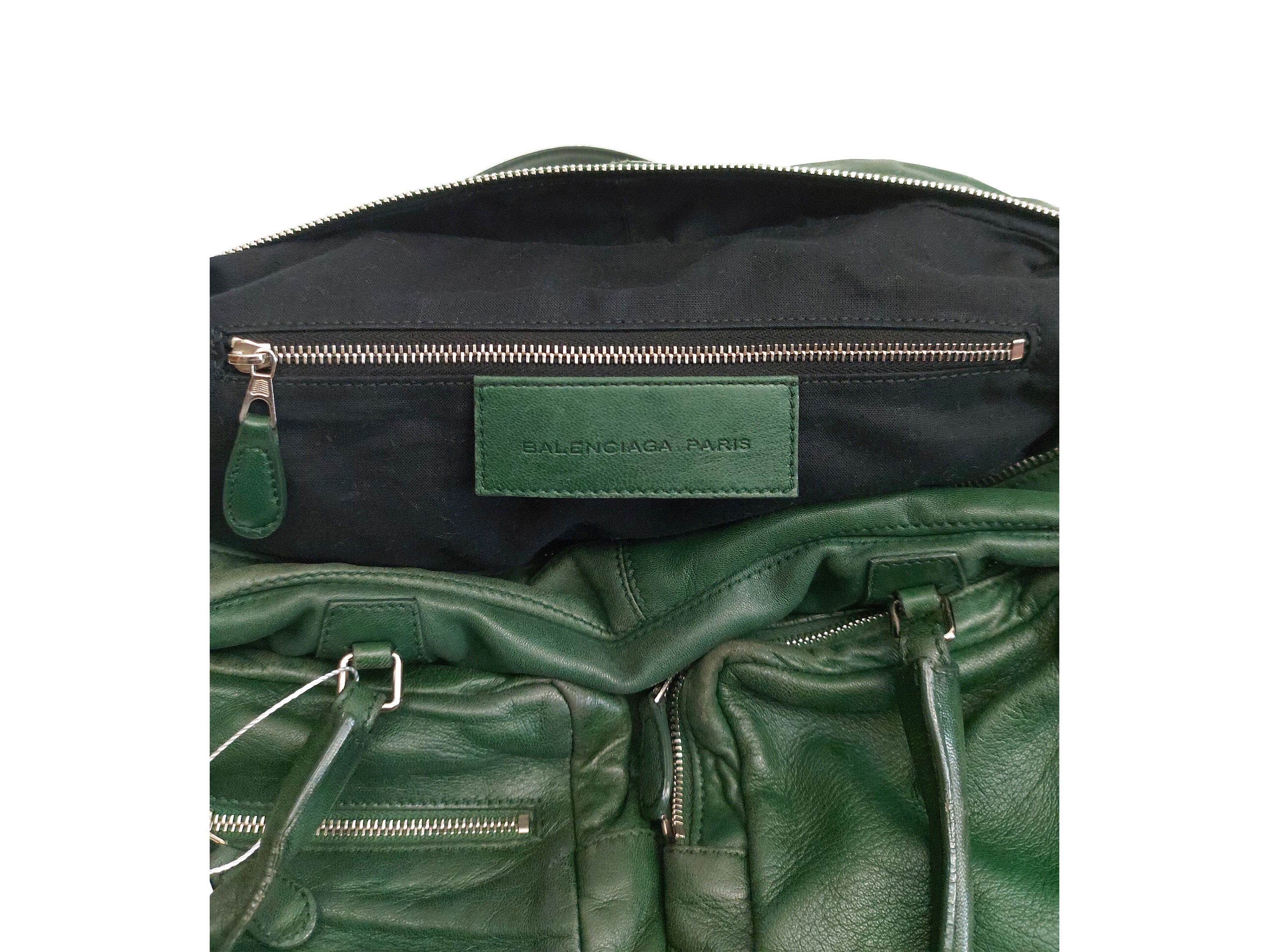 Balenciaga - Borsa Le City in pelle di agnello verde
