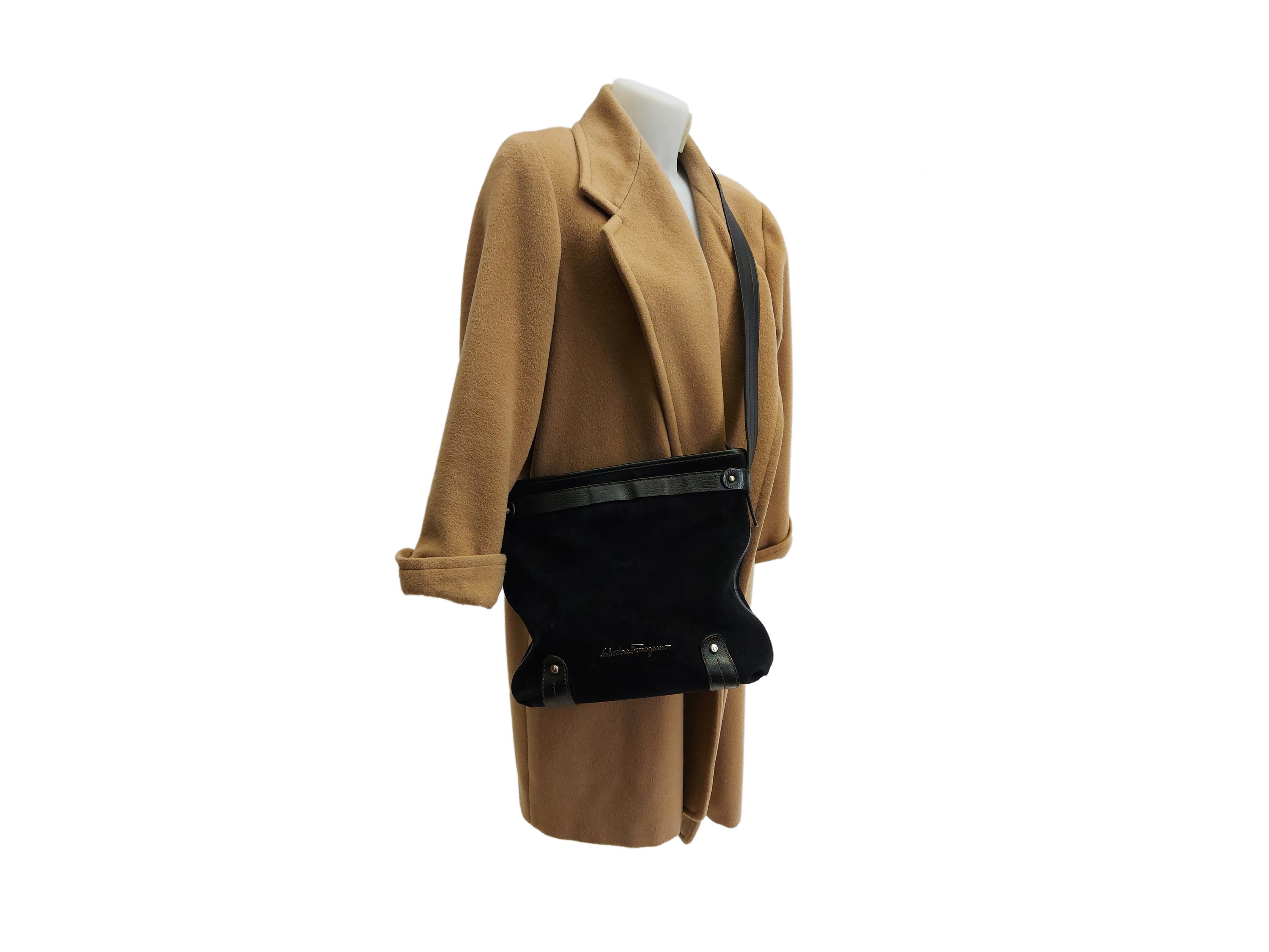 Salvatore Ferragamo - Secchiello in suede nero