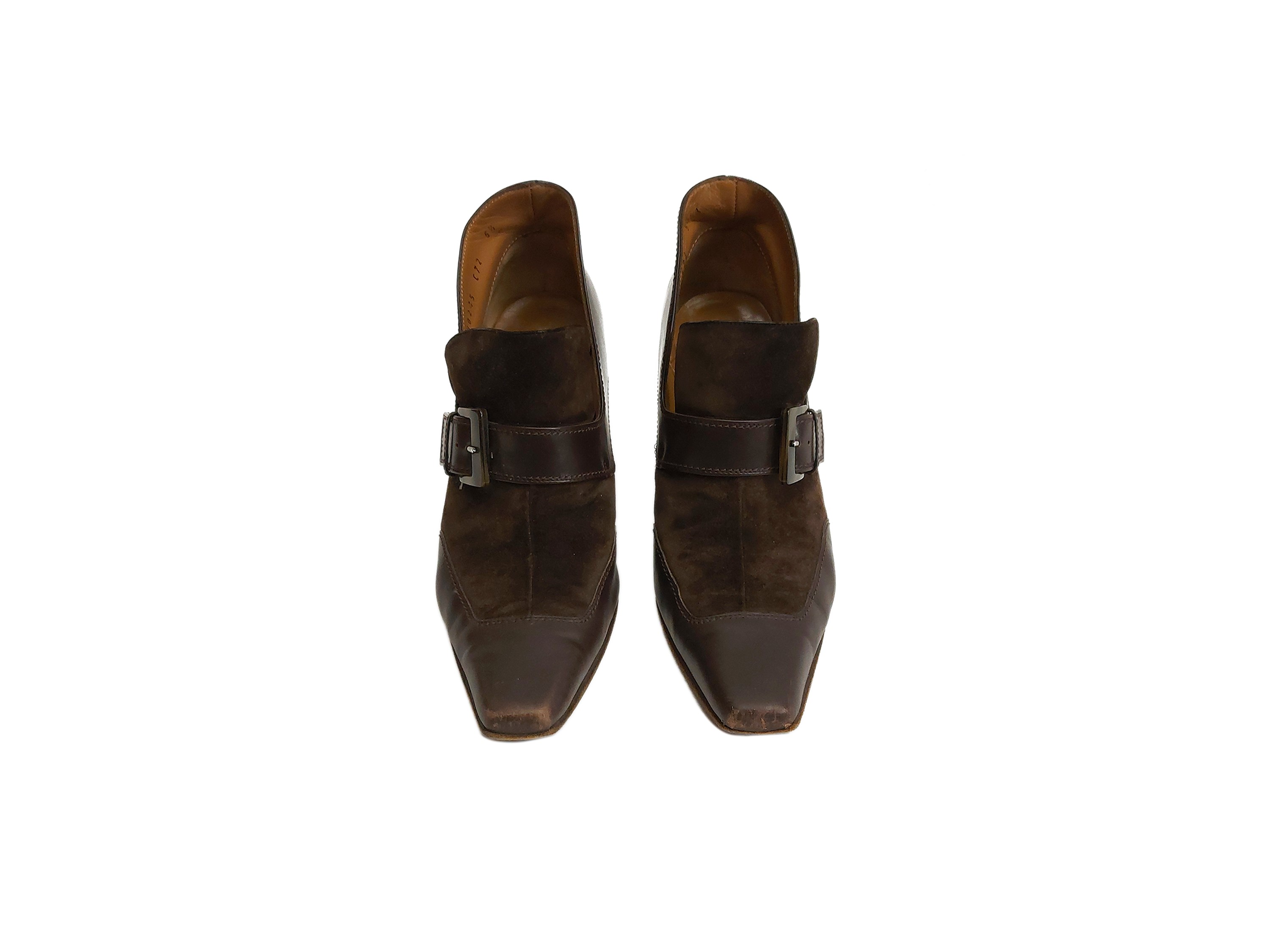 Salvatore Ferragamo - Mocassino in suede e pelle marrone