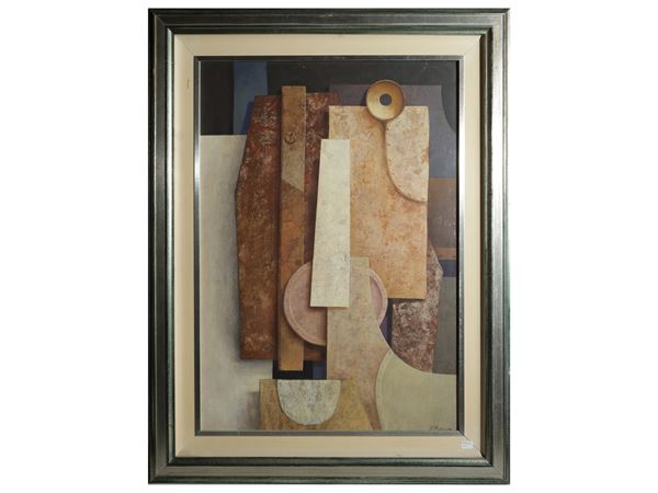 Romolo Paganelli : Il metalmeccanico 1977  - Auction Modern and Contemporary Art - Maison Bibelot - Casa d'Aste Firenze - Milano