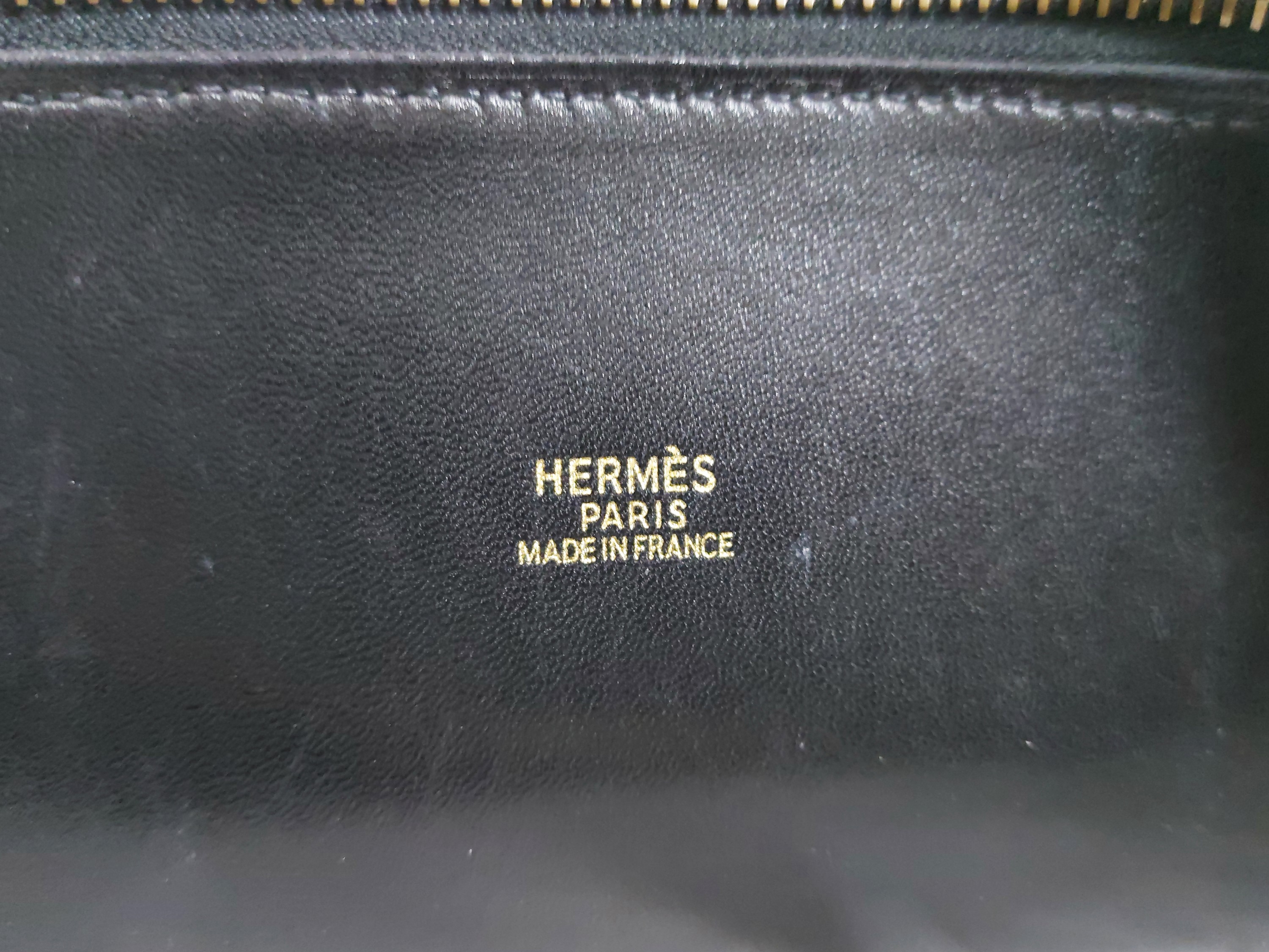 Hermès - Borsa Bolide 31 in pelle nera spazzolata