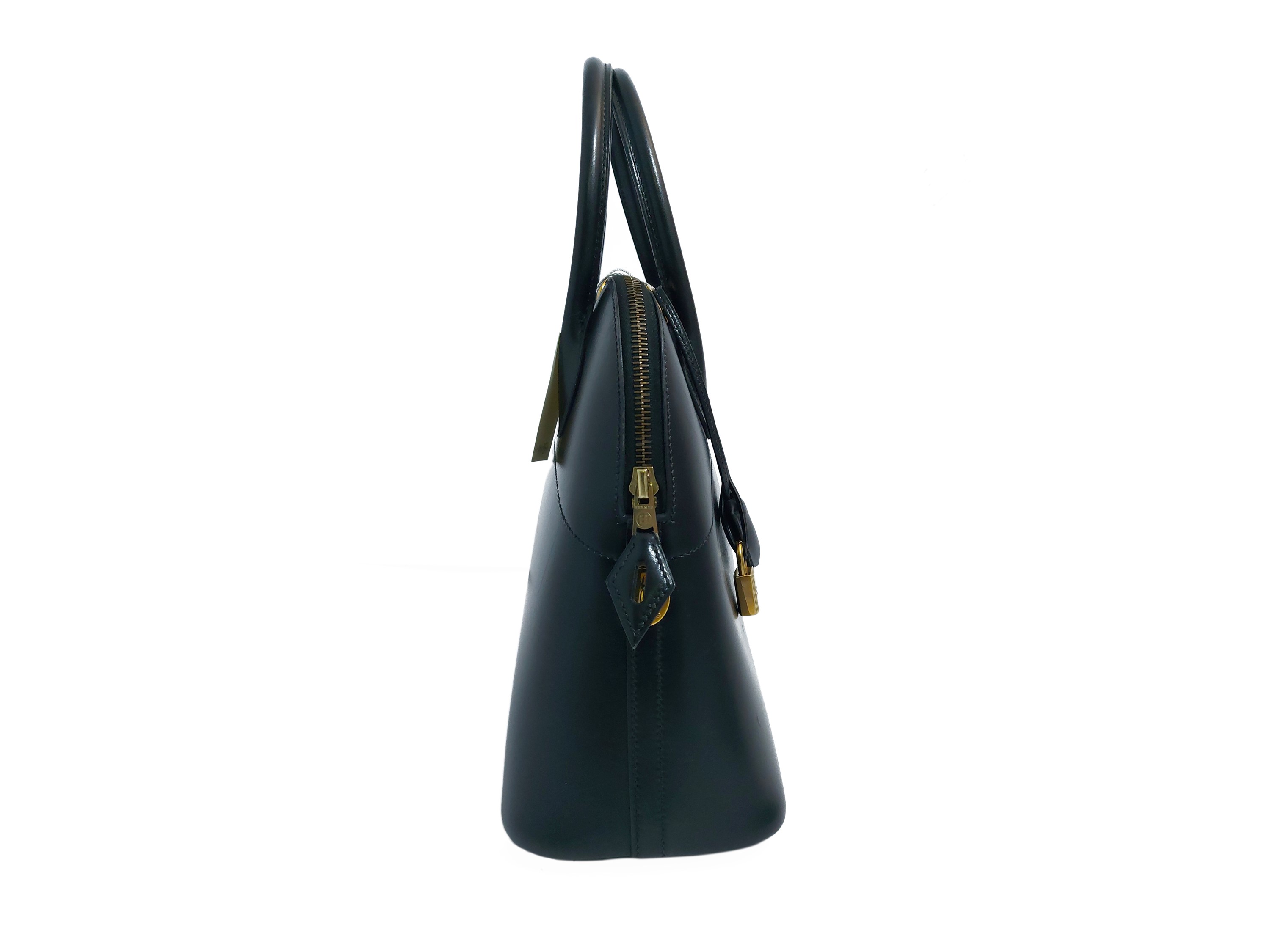 Hermès - Borsa Bolide 31 in pelle nera spazzolata