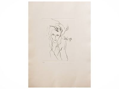 Vittorio Tavernari, Crocifissione; Giuliano Vangi, Studio per scultura; Ernesto Treccani, Margher...