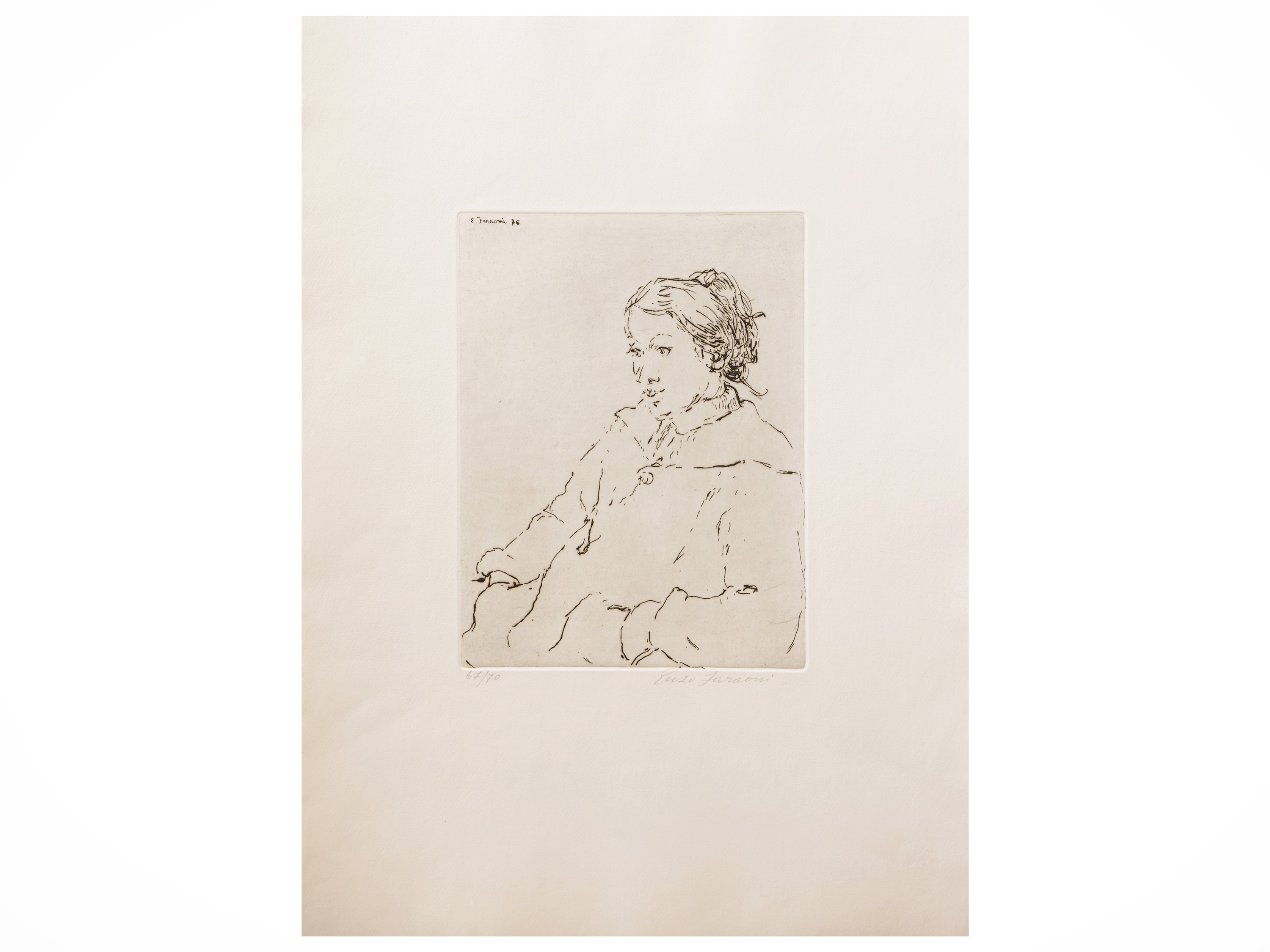 Fabrizio Clerici, Ovile; Enzo Faraoni, Figura femminile; Fernando Farulli, Profumo di donna — tre...