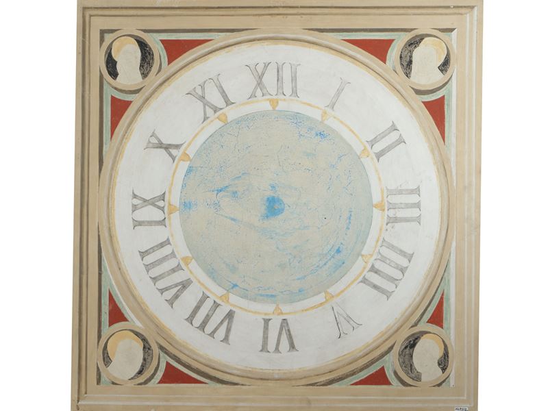 Copista della Fine del XX Secolo - Quadrante di Orologio Ispirato All'affresco del Duomo di Firen...