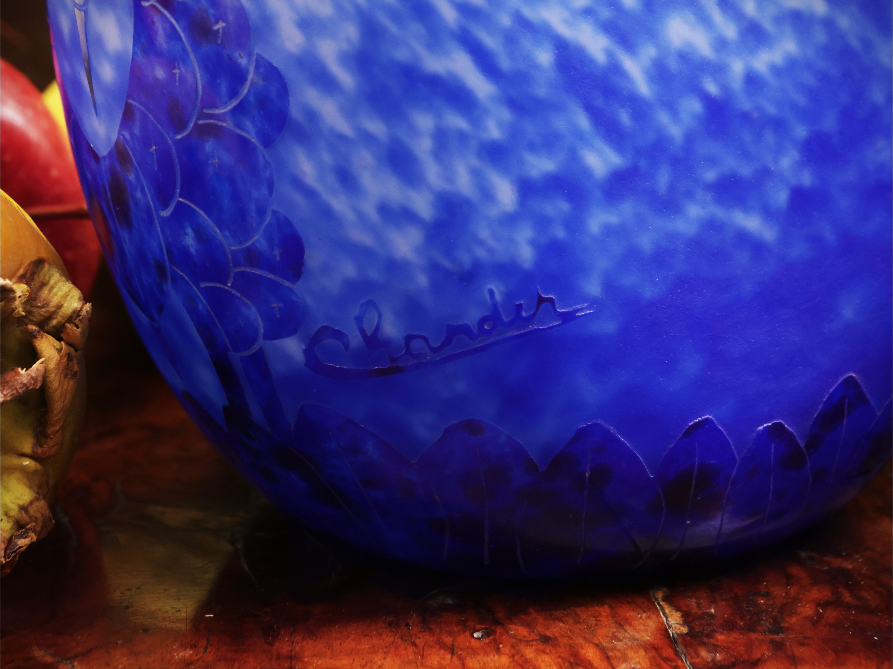 Vaso le Verre Francais Decoro 'myrtilles'