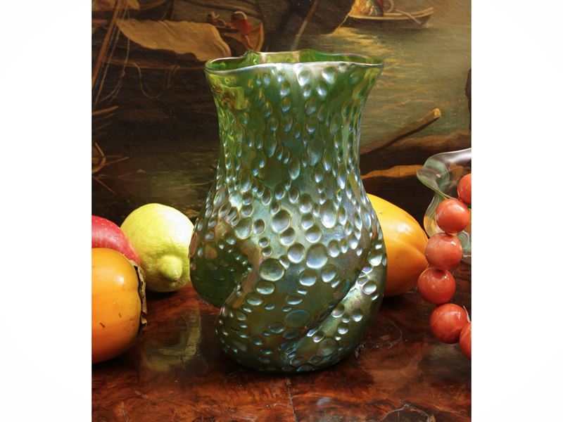 Vaso "diaspora Creta Silberiris", Loetz