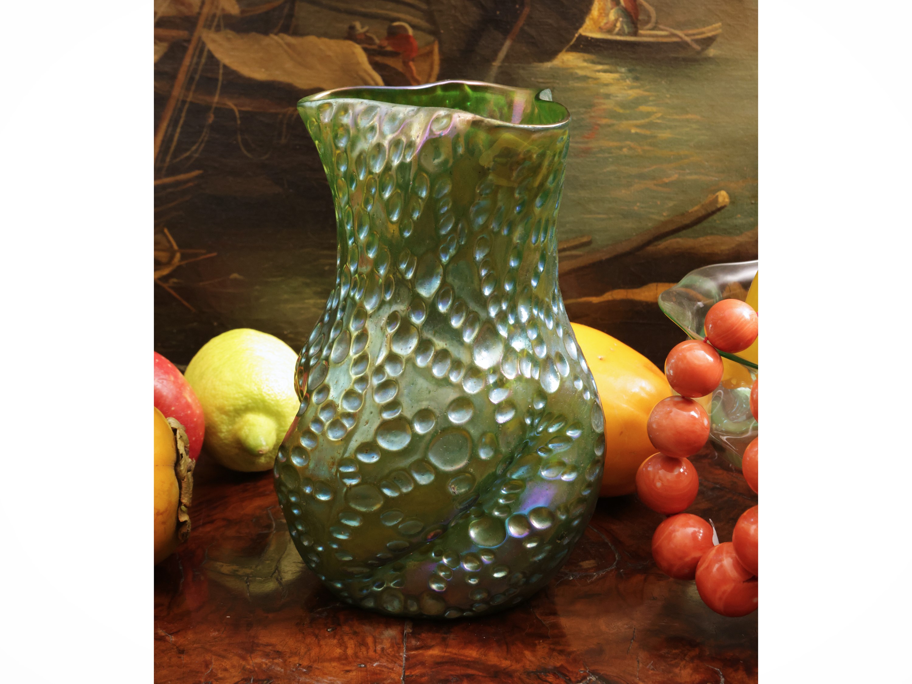 Vaso "diaspora Creta Silberiris", Loetz