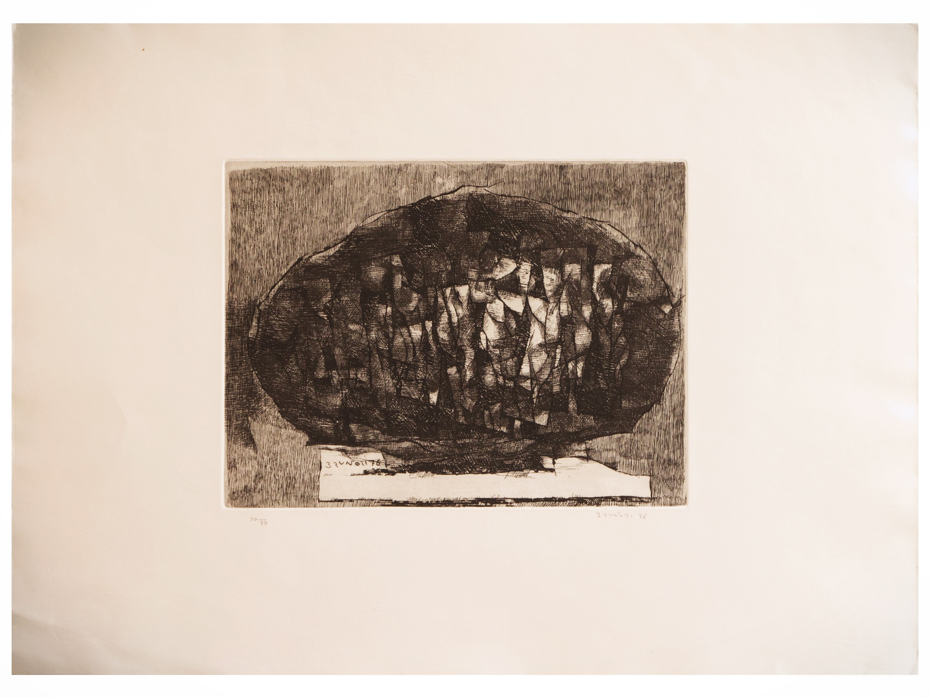 Brunori, Faraoni, Guerreschi, Tre incisioni originali (1976)