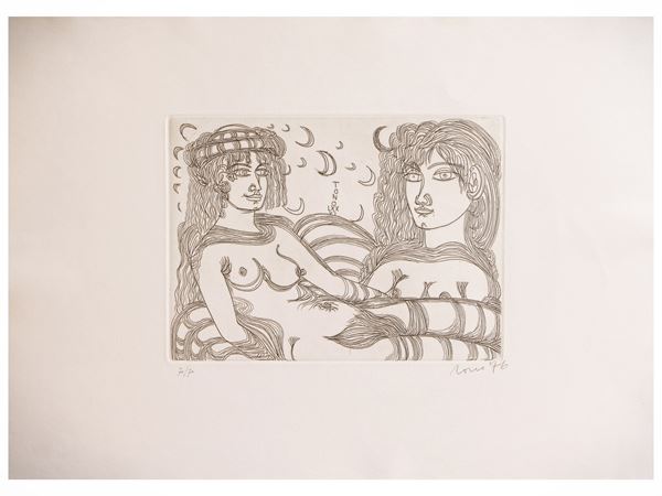 Two engravings: Tono Zancanaro and Alberto Viani