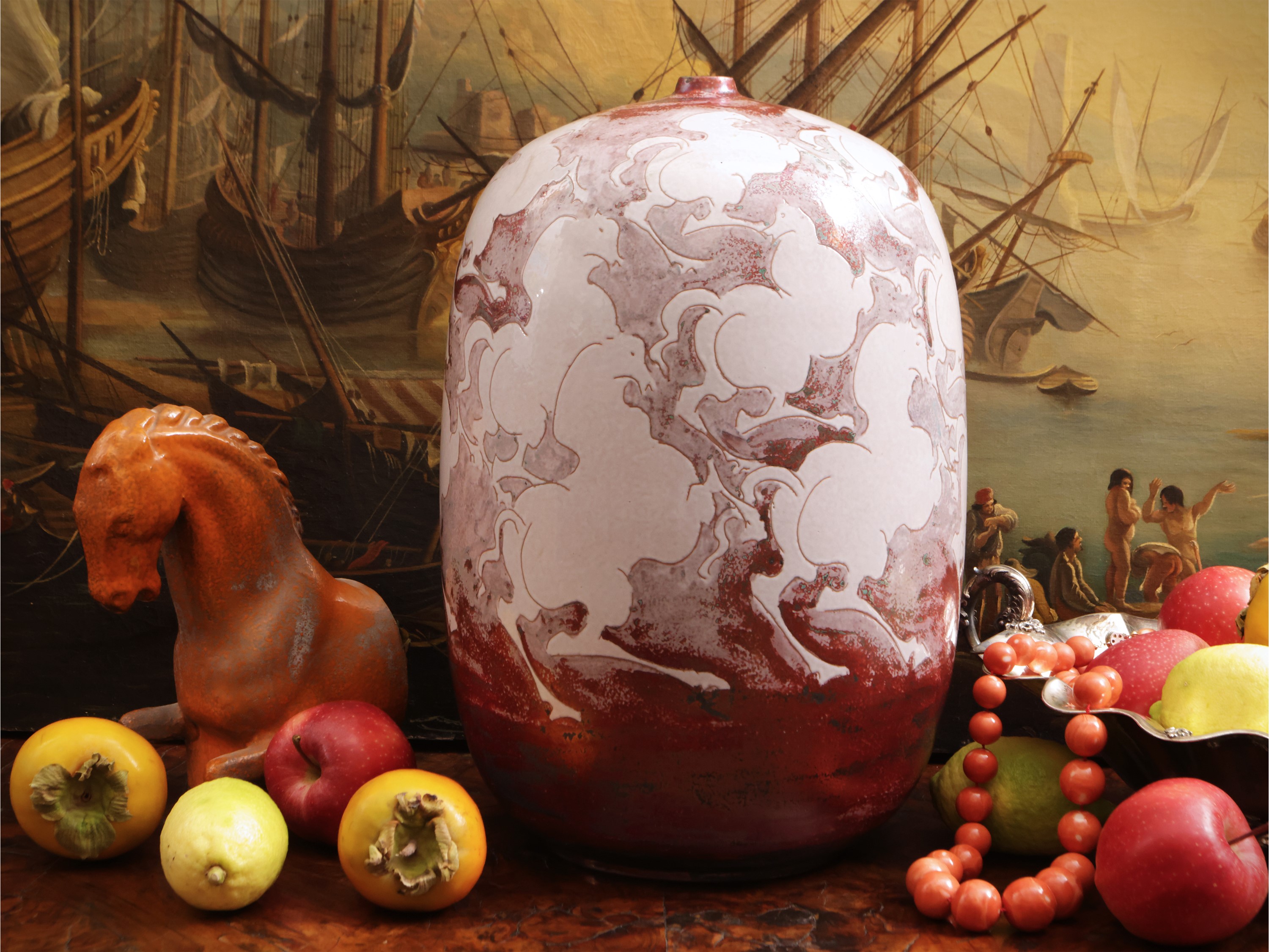 Paolo Staccioli - Grande Vaso in Ceramica a Lustro 1995