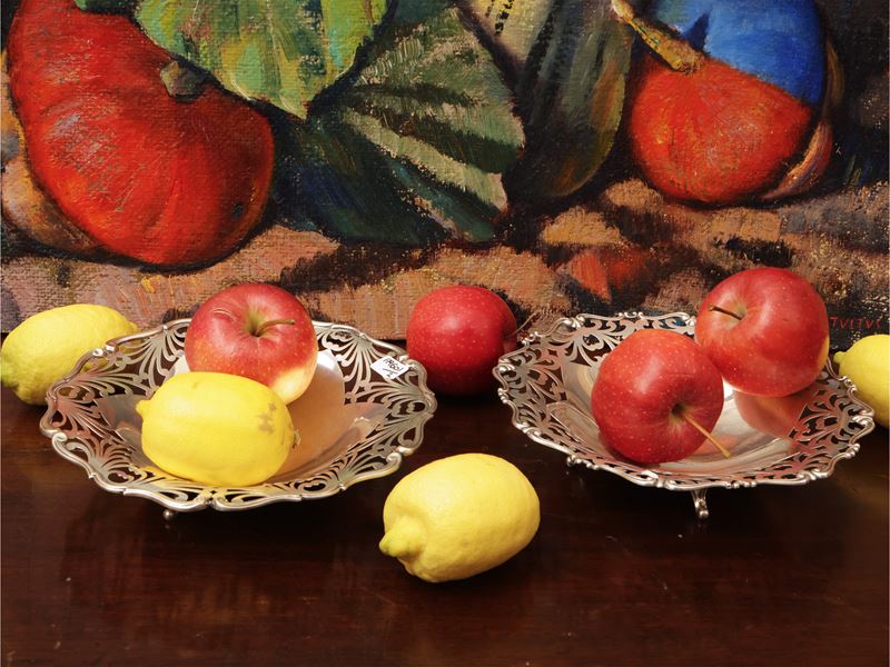 Due porta bonbon in argento