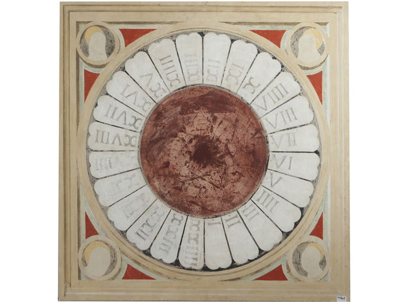Copista della Fine del XX Secolo - Quadrante di Orologio Ispirato All'affresco del Duomo di Firen...