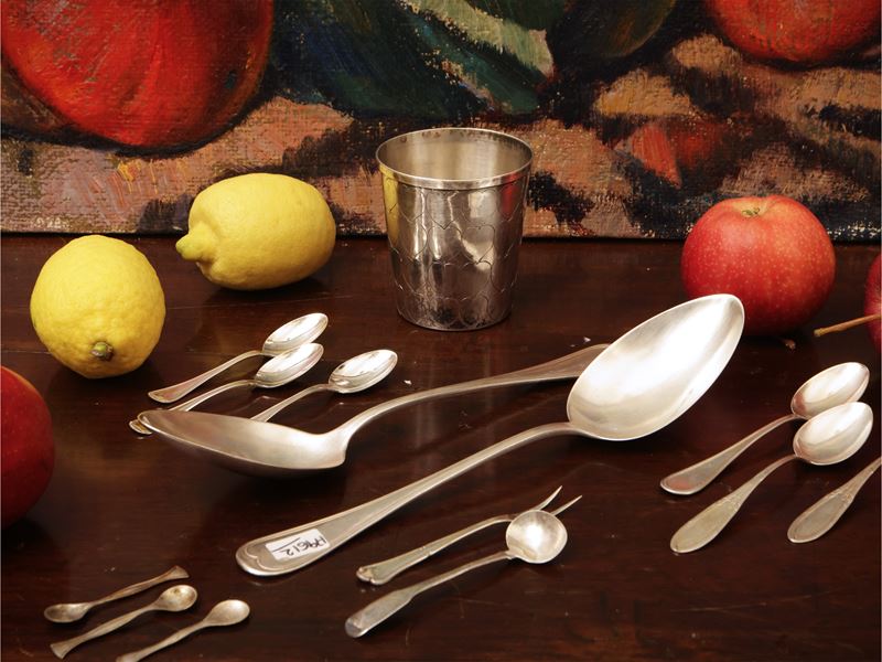 Lotto di posate in argento