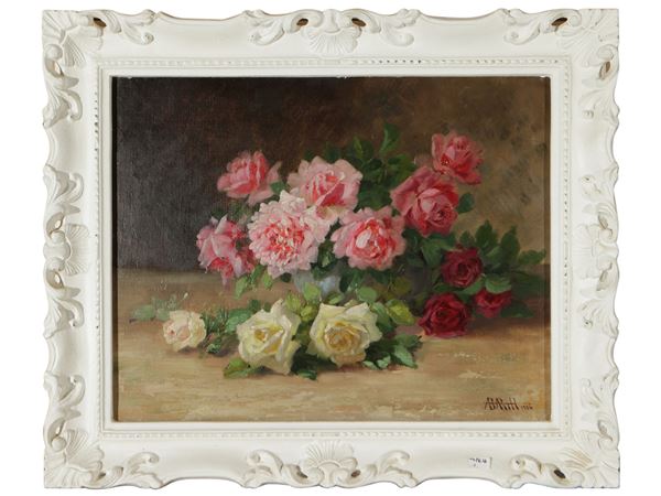 Scuola francese dell'inizio del XX secolo - Rose 1906