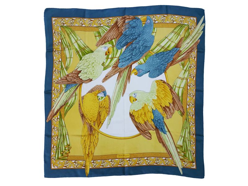 Salvatore Ferragamo - Foulard in seta animalier