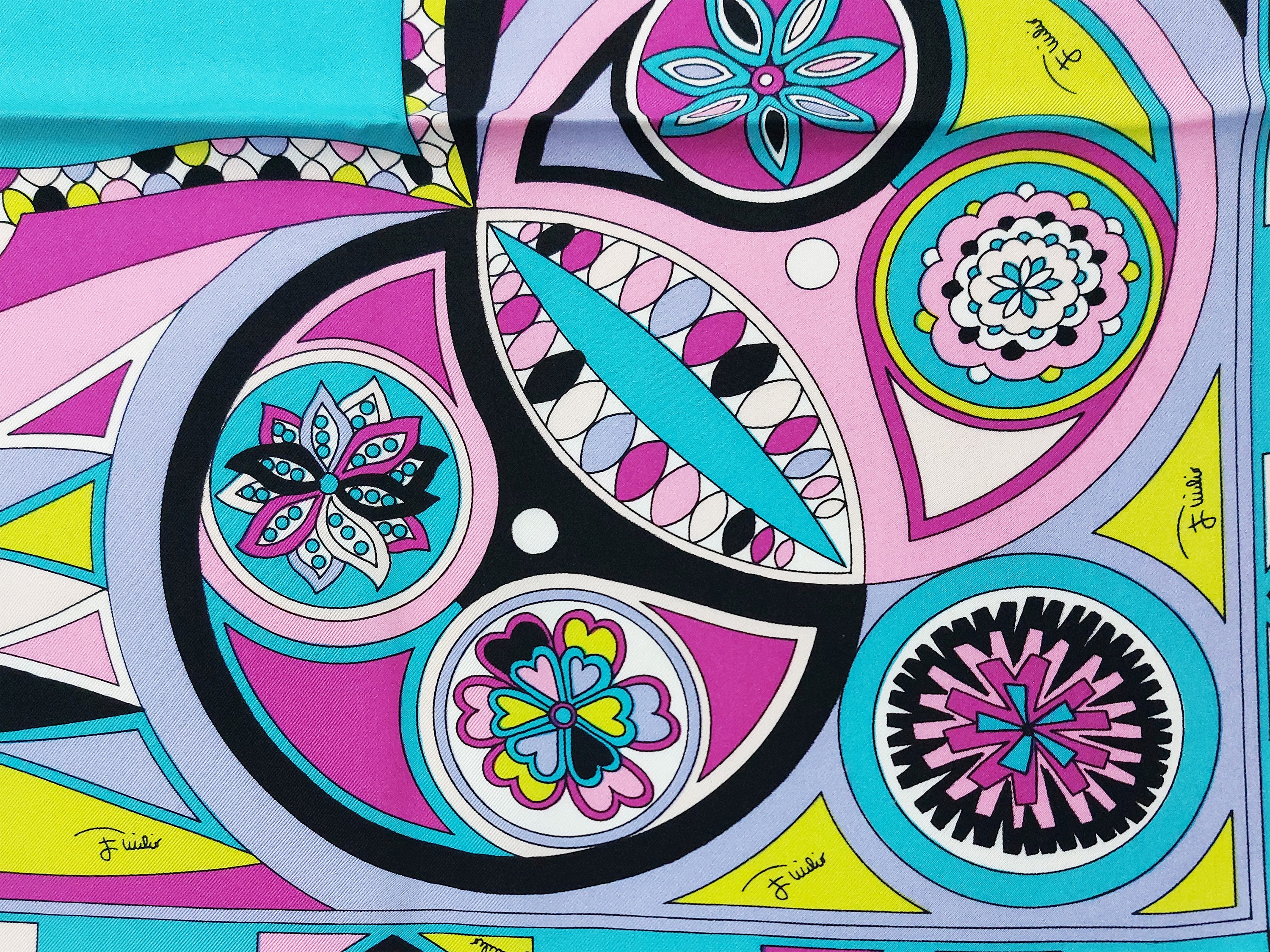 Emilio Pucci - Foulard in seta fantasia