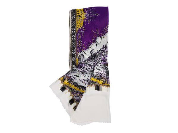 Etro - Patterned silk chiffon stole