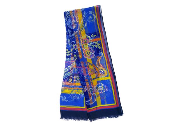 Etro - Patterned silk chiffon stole