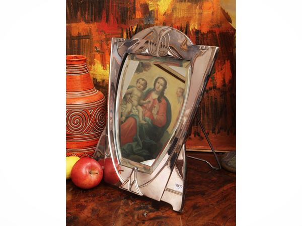 Vanity mirror in silver metal, WMF  (Germany, 1920s)  - Auction Christmas Auction - Maison Bibelot - Casa d'Aste Firenze - Milano