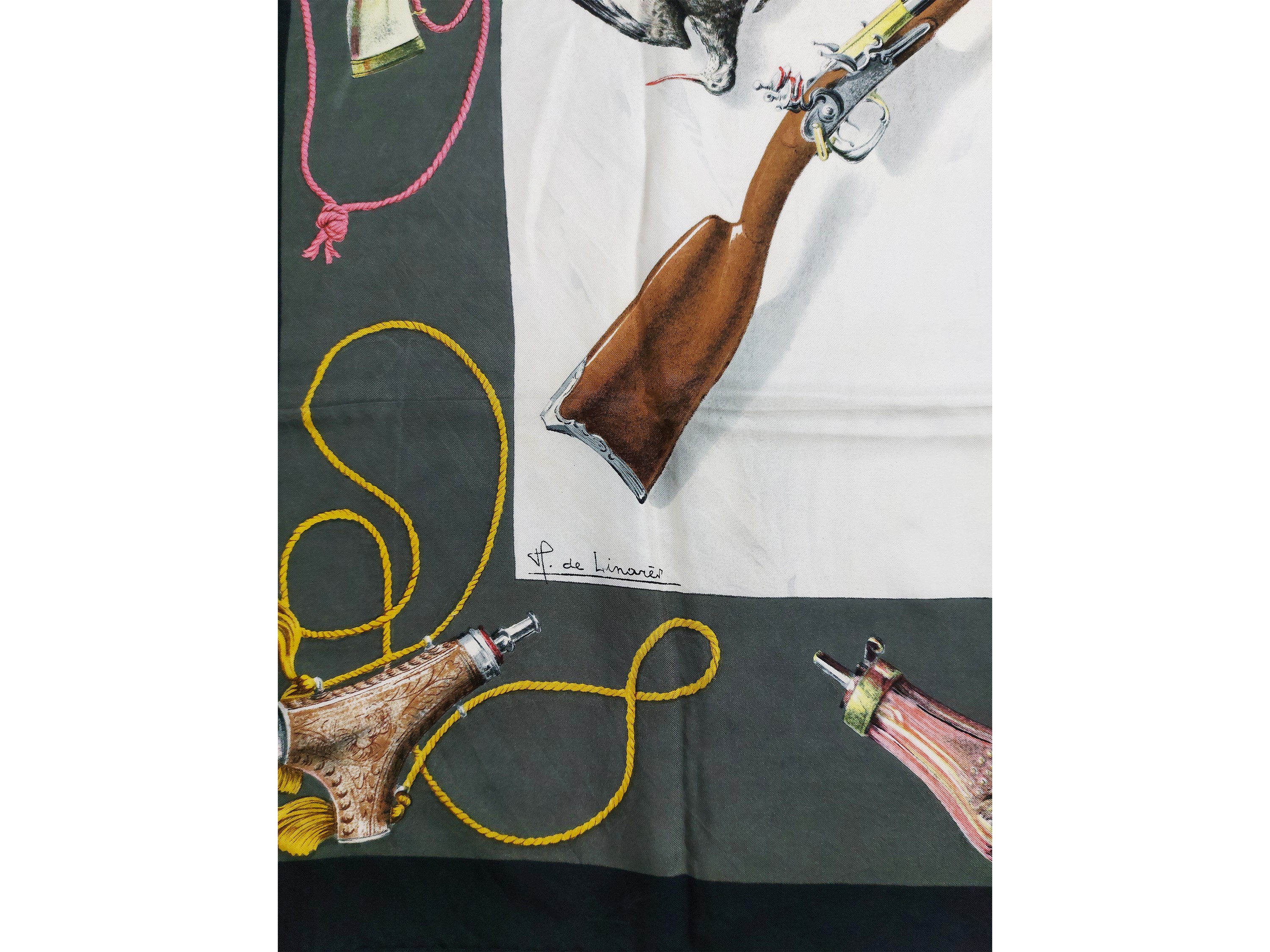 Hermès - Foulard in seta "Les fusils"