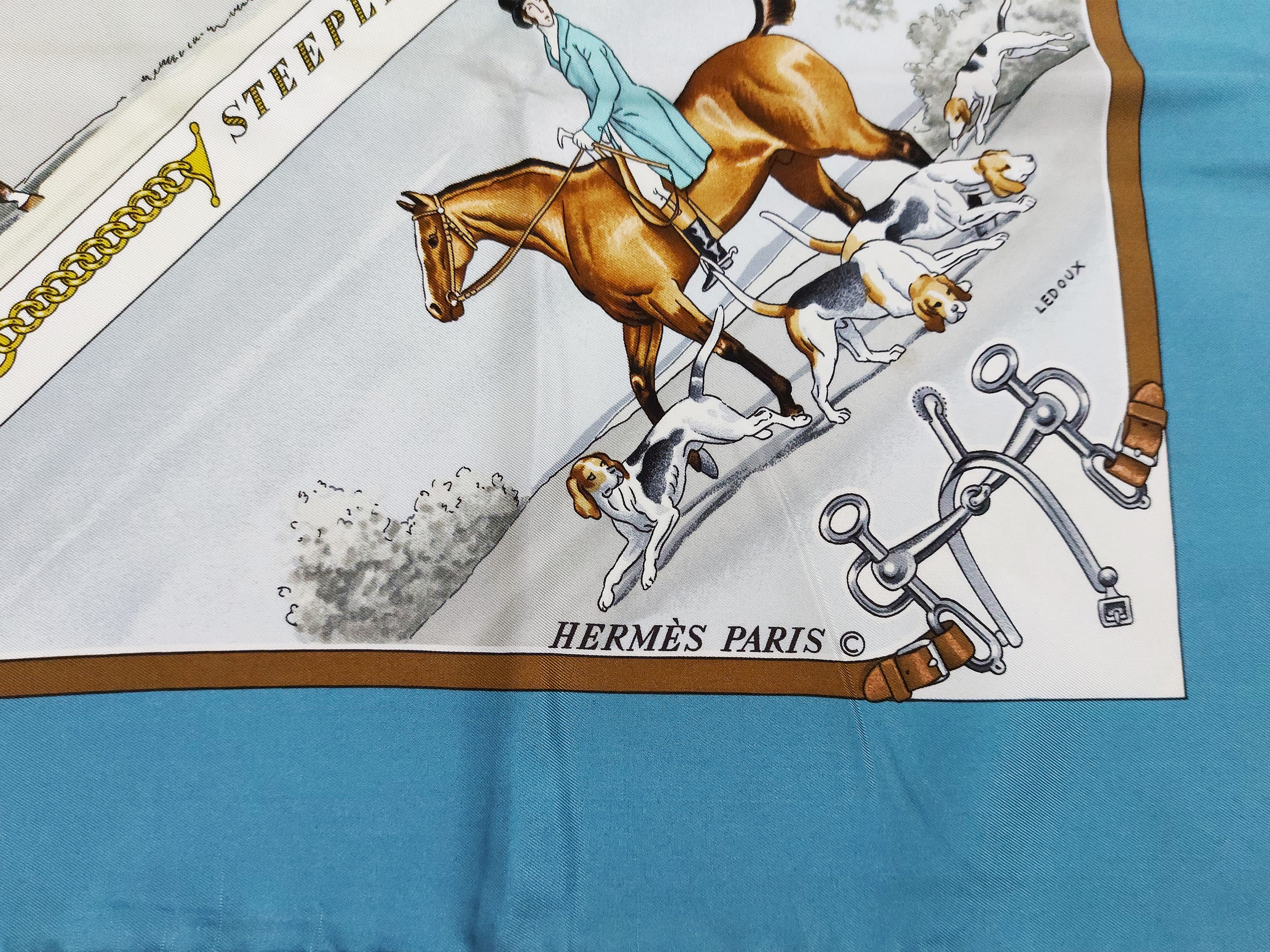 Hermès - Foulard in seta "Sportsmen"