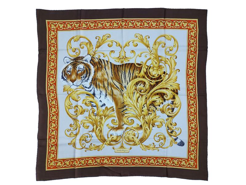 Salvatore Ferragamo - Foulard in Seta Animalier