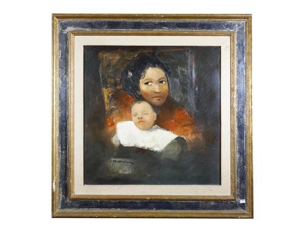 Alessandro Kokociski - Ritratto di donna con bambino