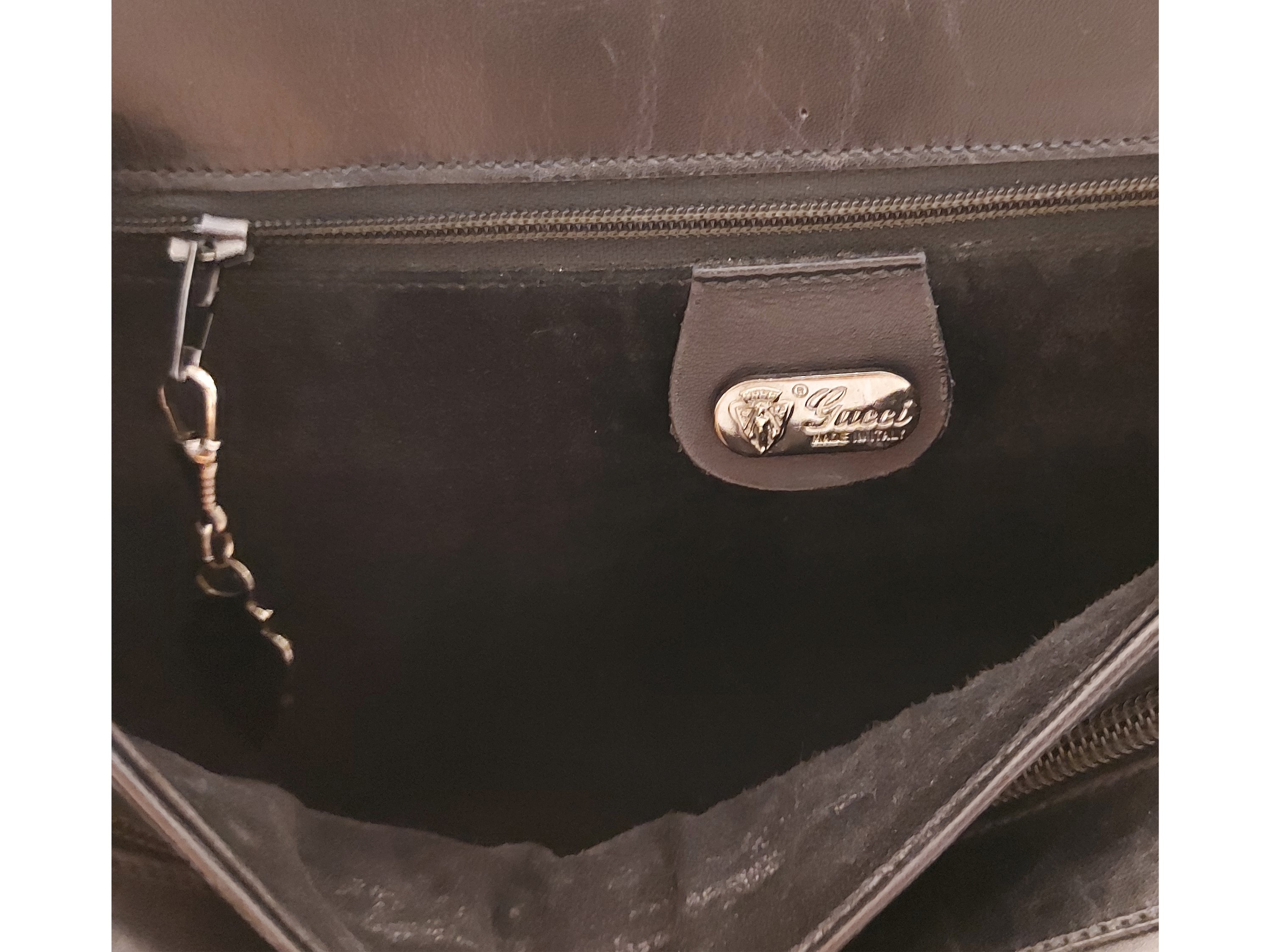 Gucci - Borsa a tracolla in pelle nera