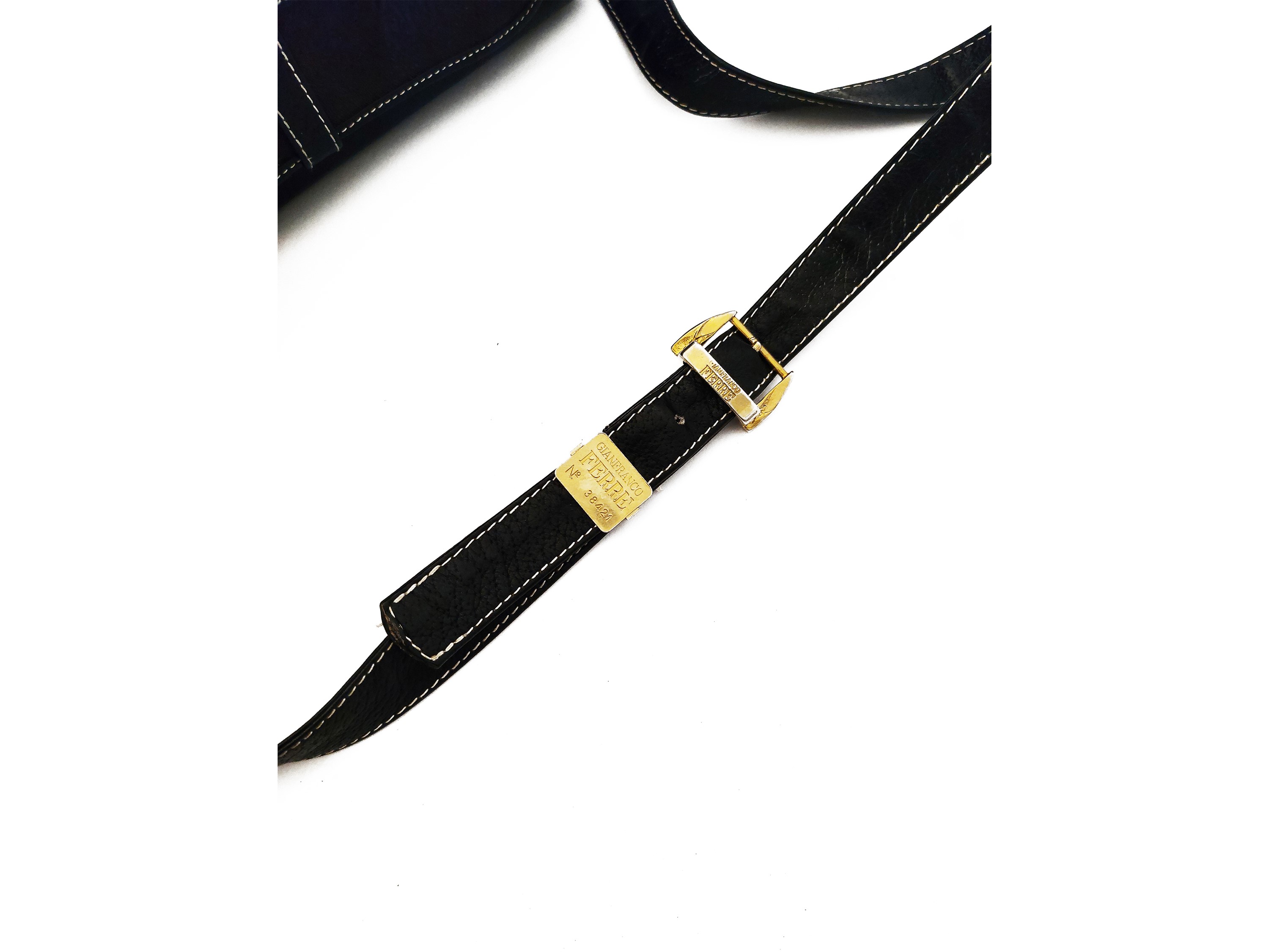 Gianfranco Ferré - Borsa a tracolla in pelle nera