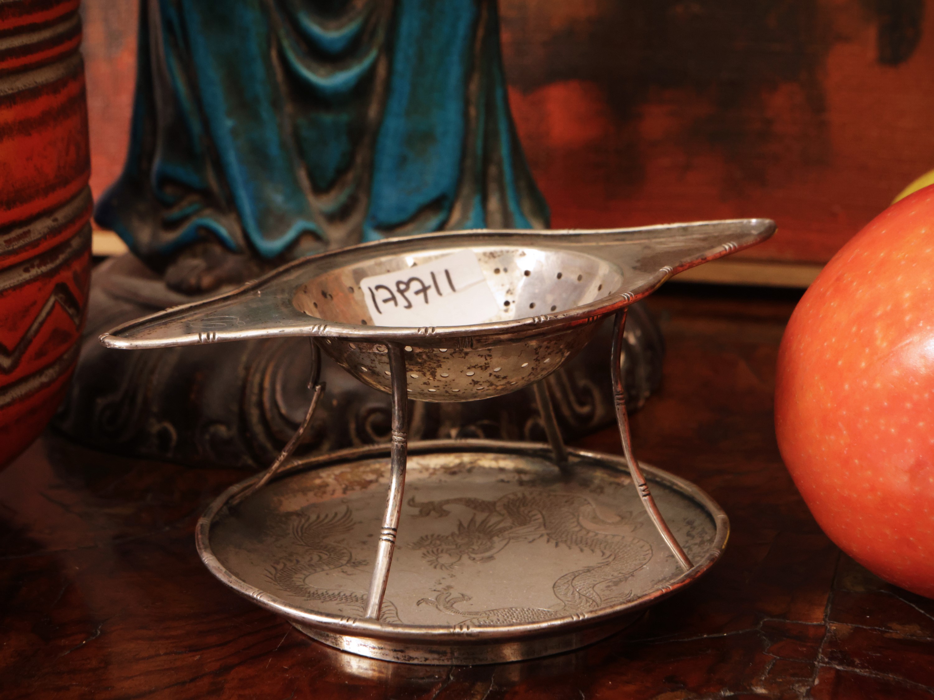 Colino da tè in argento, Cina