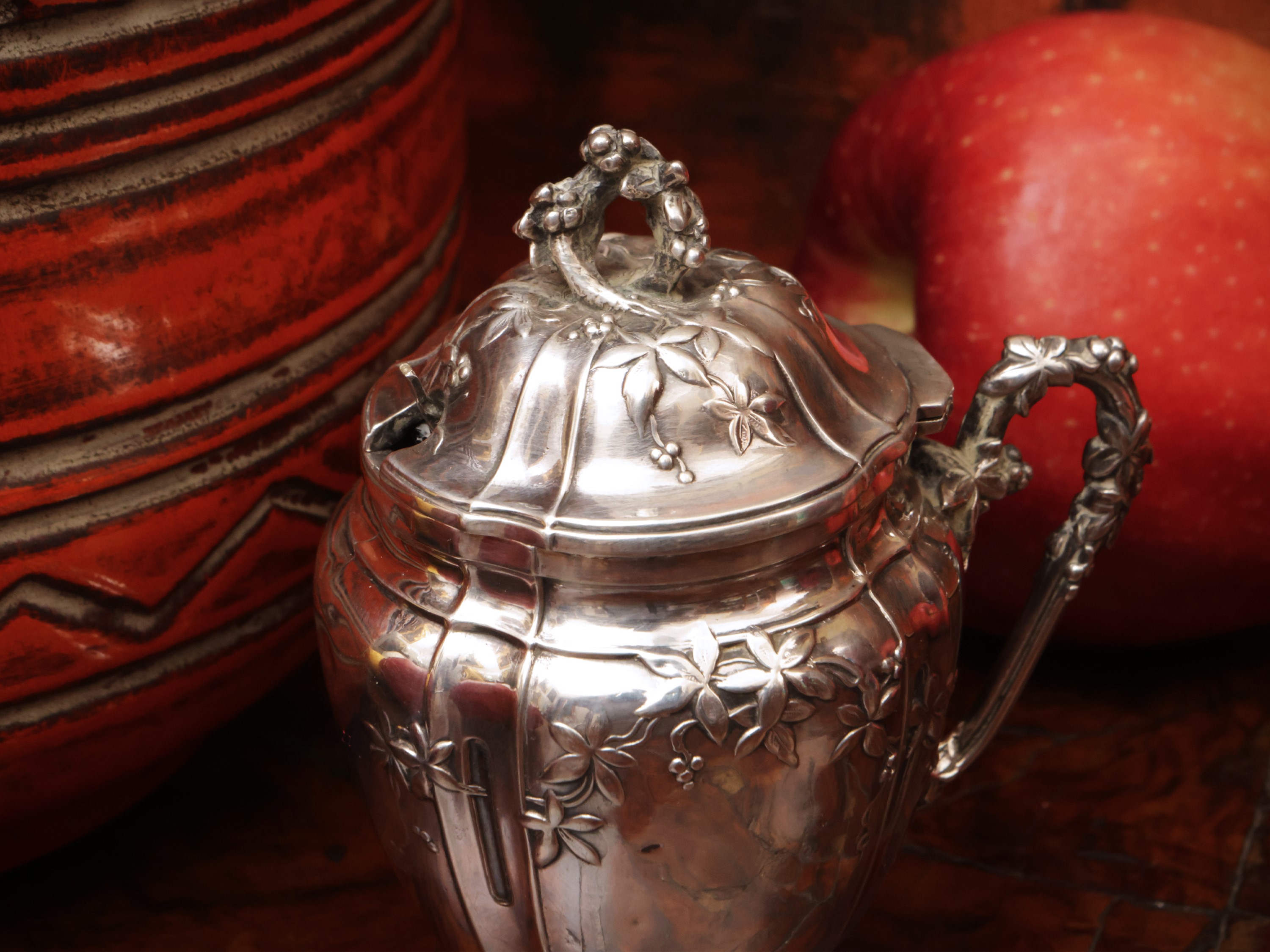 Senapiera da collezione in argento