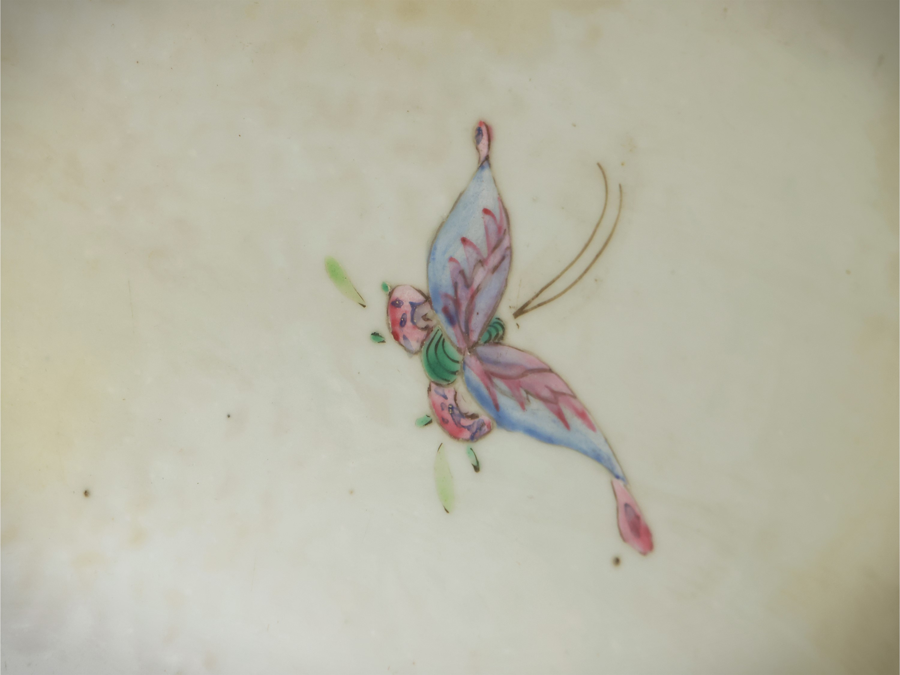 Grande ciotola in porcellana a smalti famiglia rosa, Cina, dinastia Qing