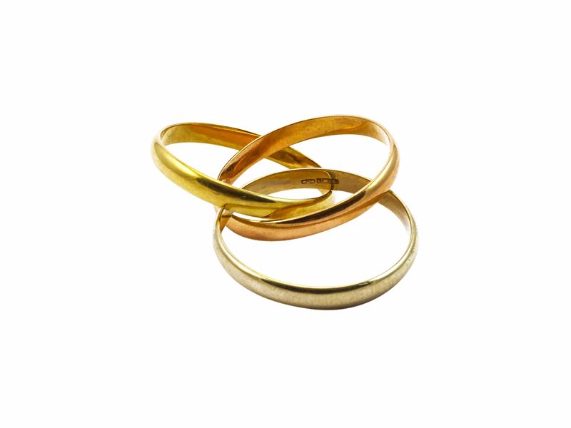 Anello tripla fede tre ori