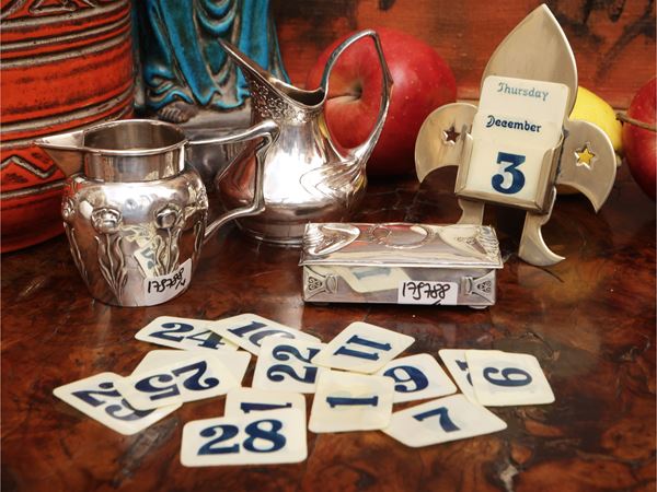Vintage curiosity in silver metal