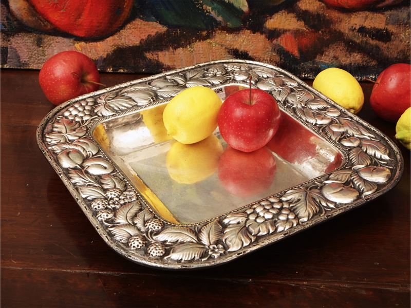 Centrotavola in argento, Braganti Firenze